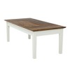 Resenkos Computer Desk, Office Desk, Study Desk,62" Executive Desk, Large Modern Computer Desk Office Writing Table,Rustic Brown & White - 4 of 4