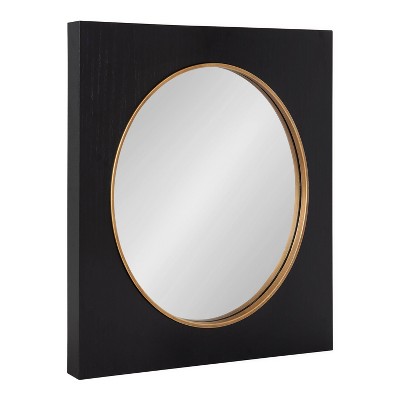 23" x 23" Ringsted Square Wall Mirror Black - Kate & Laurel All Things Decor