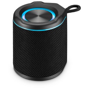 iLive Light Up Portable IP67 Waterproof Wireless Fabric Speaker with Color Changing Light Effects, ISBW103B - 1 of 4