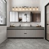 51" Modern 8-Light Bathroom Vanity Light Fixture with Clear Glass Shades, Perfect for Bathroom, Vanity, and Dressing Area Lighting (No Bulbs) - 4 of 4