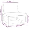 vidaXL Outdoor Patio Middle Sofa with Cushions - Solid Acacia Wood, Taupe Cushions, Weatherproof, Easy Assembly, Modular Configuration - 4 of 4
