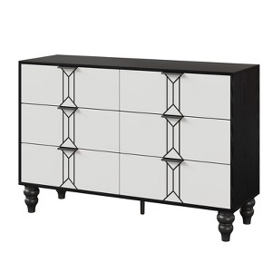 6 Drawers Dresser for Bedroom, Modern Wooden Dresser with Deep Drawers - 1 of 4