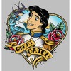 Women's The Little Mermaid Prince Eric Great Catch Tattoo T-Shirt - 2 of 4