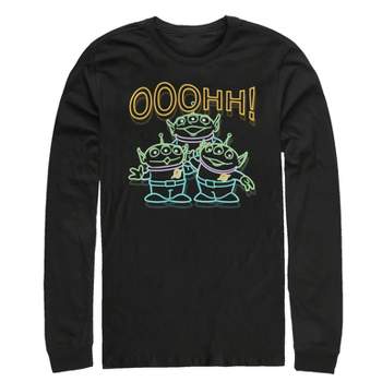 Men's Toy Story Squeeze Toy Aliens Long Sleeve Shirt