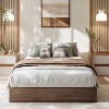 Coucheta T/F/Q/K Wood Platform Bed Frame, Wooden Bed Frame Without Headboard, Wood Slat Support, No Box Spring Needed, Easy Assembly, Multi-Color - 2 of 4