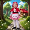 Joyfy Toddler's Little Red Riding Hood Costume Halloween - Little Red Riding Hood Costume with Hood Bodysuit Cape&Skirt Set for Baby Girls - 2 of 4