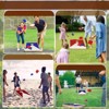 VisioGear Toss Game Sets, Toss Game Sets with 8 bean bags, Portable Game Boards for Campsites and Cookouts, Blue & Red, 36"*24"*9" - 4 of 4