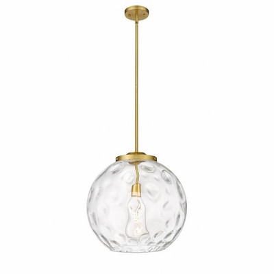 Athens Water Glass - 1 Light Pendant In Industrial Style-17.13 Inches Tall and 15.75 Inches Wide