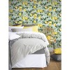 RoomMates Lemon Zest Peel and Stick Wallpaper Yellow/Teal: Removable Vinyl Botanical Fruit Pattern, 28.2 Sq Ft Coverage - 2 of 4