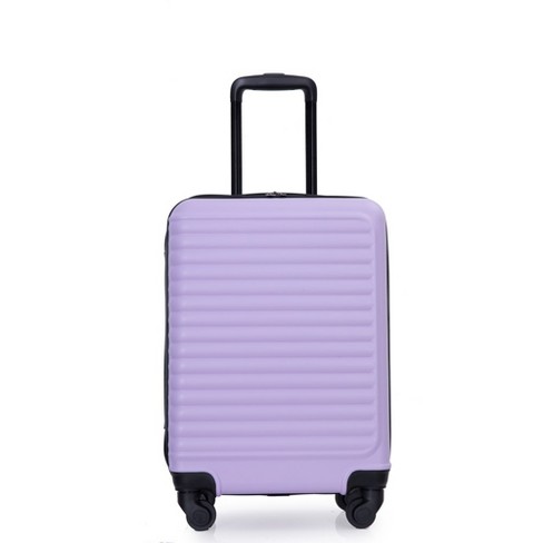 20 Carry On Luggage With 360 Degree Spinner Wheels Lightweight Suitcase With Adjustable Pull Rod For Men Women Lavender Purple Target