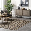 Nuloom Nalle Tilted Stripes Jute Indoor Area Rug 5' x 8' in Blue - 2 of 4