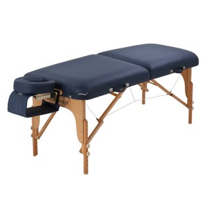 BestMassage Foldable Massage Table Massage Bed Spa Bed, Blue - 1 of 4