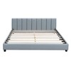 Queen Size & Twin XL Size Upholstered Platform Bed with Sturdy Frame - 4 of 4