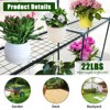 Walk-in Greenhouse with Roll-Up Zipper Door 57 x 57 x 76 Portable 3-Tier 6-Shelf Steel Frame Greenhouse for Indoor Outdoor Garden Patio, Green - 3 of 4