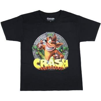 Crash Bandicoot Men's Thumbs Up Adventure Gaming Logo Graphic T-Shirt