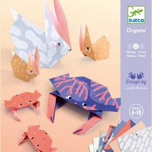 DJECO Animal Family Origami Craft Kit, Includes Paper and Instructions, Ages 6 and Up - 1 of 2