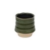 Cheung's Perlacea Curved Round Tapering Ceramic Pot- Small - Green - 3 of 3