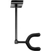 Levy's LVY-SLATSTRIPHNGR5-BLK Wall-Mounted 5-Space Slatwall Guitar Hanger in Black - 3 of 4