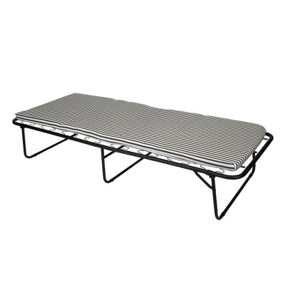 steel cot with mattress