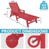 HYLEORY 5-Level Adjustment Outdoor Leisure Lounge Chair - 4 of 4