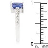Slickblue Classic 2.1 Ct. Princess Cut Purple Cubic Zirconia Ring for Women - Perfect for Engagement and Anniversary - 4 of 4