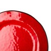 tag Veranda Melamine Dinner Plates Set of 4 Red 10.75 Inch Dishwasher Safe Dining Plates - 3 of 4