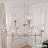 Xidane 32" 9-Light Chandelier Metal Alturas Gold Finish - Dazzling Indoor Lighting for Glamorous Spaces - 4 of 4