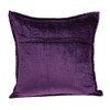 Parkland Collection,Agio Purple Solid Quilted Throw Pillow - 2 of 4