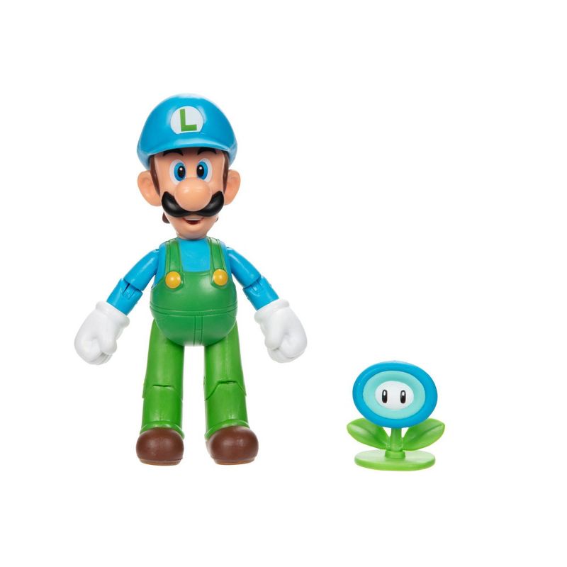 Nintendo Super Mario Ice Luigi with Ice Flower Action Figure, 1 of 8