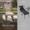 5-Piece Outdoor Patio Furniture Set with PP Rope Weaving Chairs, Pop-Up Cool Bar Table, and Acacia Wood Feet - 4 of 4