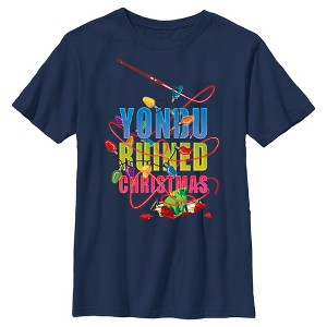 Boy's Guardians of the Galaxy Holiday Special Yondu Ruined Christmas Lights T-Shirt - 1 of 4