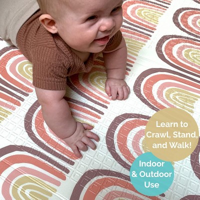 Elephant Rainbow Foldable Waterproof Foam Play Mat