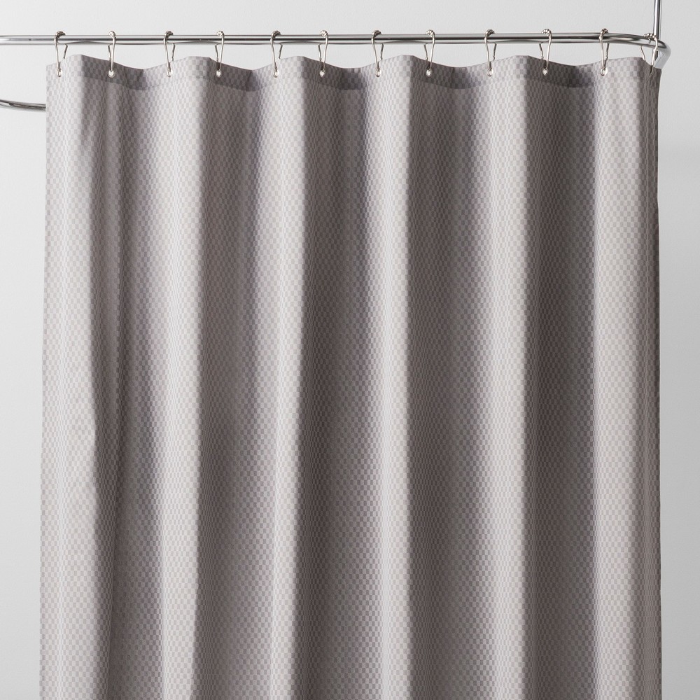 Basket Weave Shower Liner Sleek Gray - Made By Design