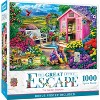 MasterPieces Great Little Escape - The Garden Beckons 1000 Piece Jigsaw Puzzle - Crafting Fun for Adults - 2 of 4