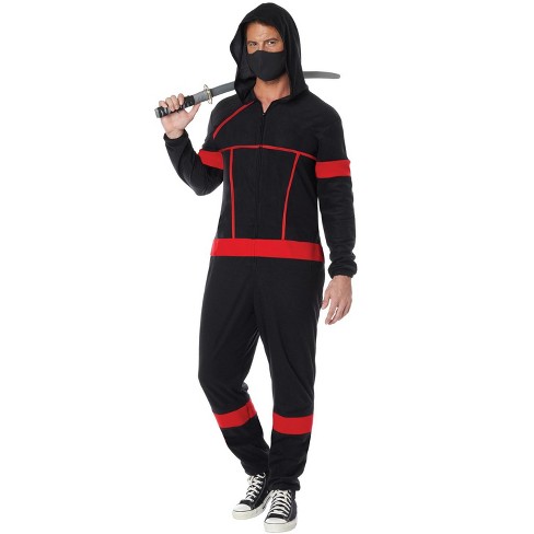 Men's Ninja Costume | Black/Red