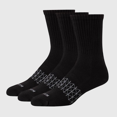 Hanes Premium Men's 3pk Absolute Active Crew Socks