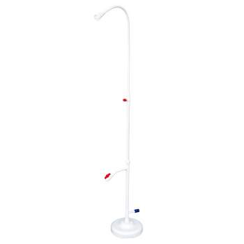 Swim Central 86-Inch White Standard Poolside Swimming Pool Shower with Foot Wash Spigot