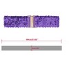 INSPIRE CHIC Women's Wide Waist Belts Interlock Buckles Sequins Decor Shinny Stretchy Belts 2 Pcs 60cm/23.62" - 3 of 4