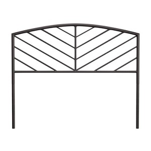 Hillsdale Furniture Queen Essex Metal Headboard with Chevron Spindle Design Gray Bronze - 1 of 4