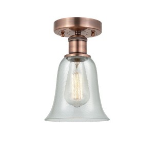 Hanover - 1 Light Semi-Flush Mount In Industrial Style-11.75 Inches Tall and 6.25 Inches Wide - 1 of 1