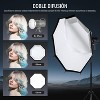 Boersma Octagonal Softbox, Quick Release Parabolic Soft Box with Bowens Mount, Diffusers, Grid, Bag Compatible with Aputure 120d Compatible with Godox - 4 of 4