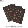 Unique Bargains Gift Wrap Paper Christmas Logo Yellow Kraft 27.56"x19.69" 5 Pcs - 3 of 4
