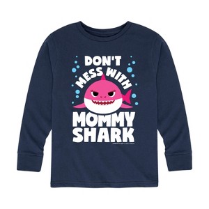 Boys' - Baby Shark - Don't Mess With Mama Shark Long Sleeve Graphic T-Shirt - 1 of 4