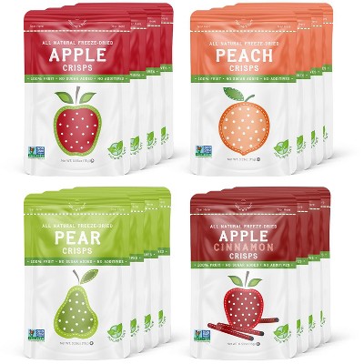 Nature's Turn Freeze-Dried Fruit Snacks - Orchard Variety Pack - No Sugar Added, Non GMO, Gluten Free, Nothing Artificial (0.53oz) 16-Pack