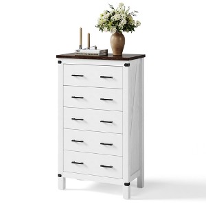 Drawer Dresser for Bedroom, Modern Dressers with Spacious Storage and Metal Handles - 1 of 4