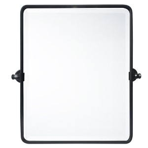 TEHOME Woodvale Rectangular Metal Framed Wall Mounted Bathroom Vanity Mirror - 1 of 4