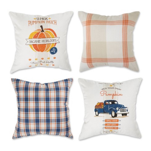 Farmers Market Fresh Pumpkins Open Daily Pillow Cover Farmhouse