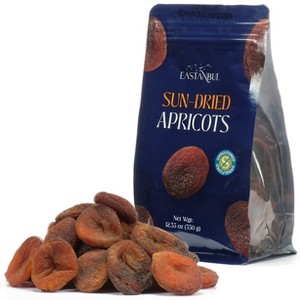 Eastanbul Sun Dried Apricots, Premium Dried Apricots No Sugar Added, Sulfur-Free Turkish Apricots, 12.35oz - 1 of 4