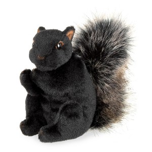 Bearington Acorn Black Plush Toy Squirrel Stuffed Animal, 7 inches - 1 of 4