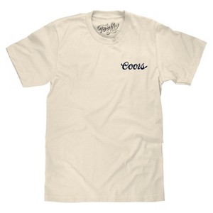 Made in the USA Coors Double Sided Cowboy T-Shirt - Natural Beige - 1 of 3
